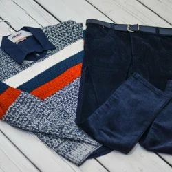 Комплект Fornello(свитер, рубашка, брюки) 2232(меланж)
