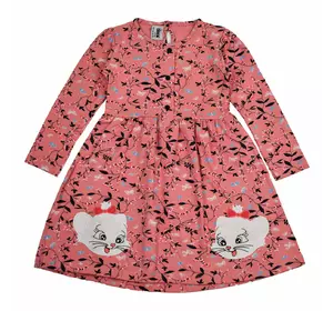 Платье 19677 розовое