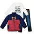 Комплект (куртка, реглан, джинсы) Cusimio 1419 бордовый